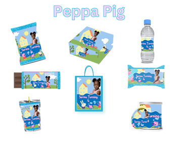 Peppa Pig-Inspired Editable Template Bundle