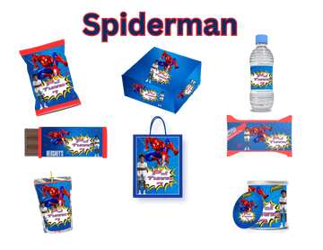 Spiderman-Inspired Editable Template Bundle