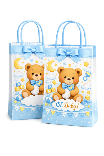Custom Treat Bags with Handles (Set of 12)
